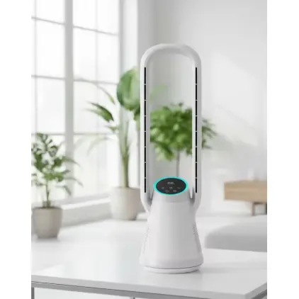 Kodumajapidamises kasutatav labadeta ventilaator Vaikne kaugjuhtimispuldiga õhupuhasti ventilaator